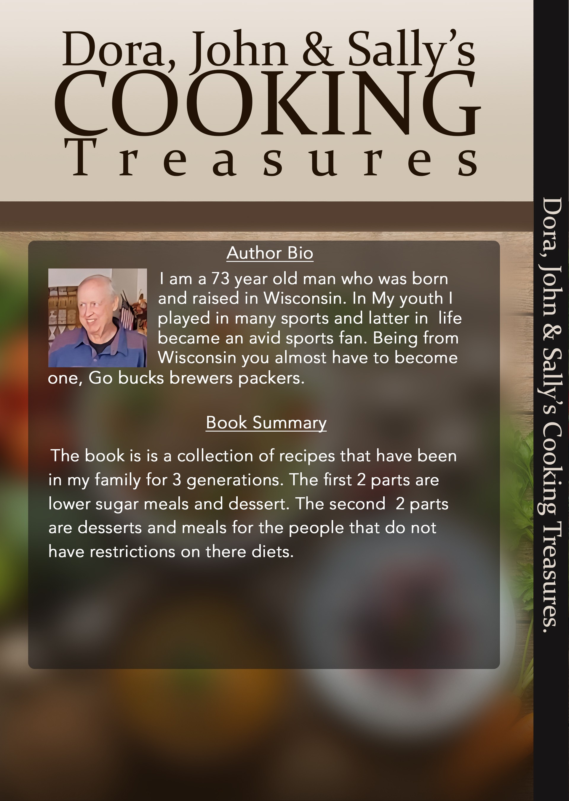 Author bio on book back cover