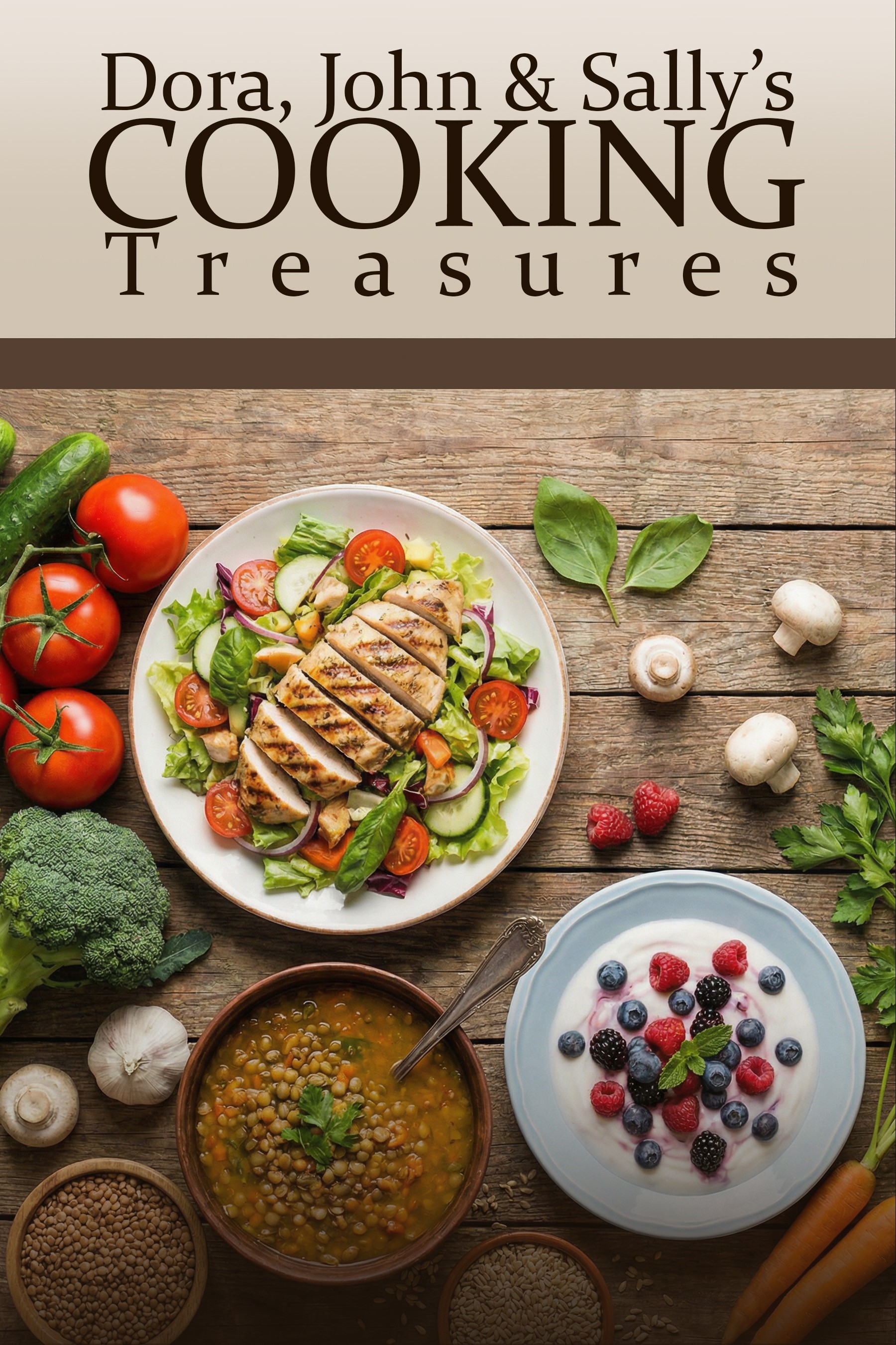 Dora, John & Sally's Cooking Treasures book cover